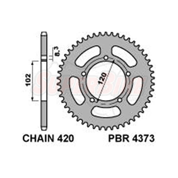 CORONA ACCIAIO Z47 C.420 APRILIA TUONO