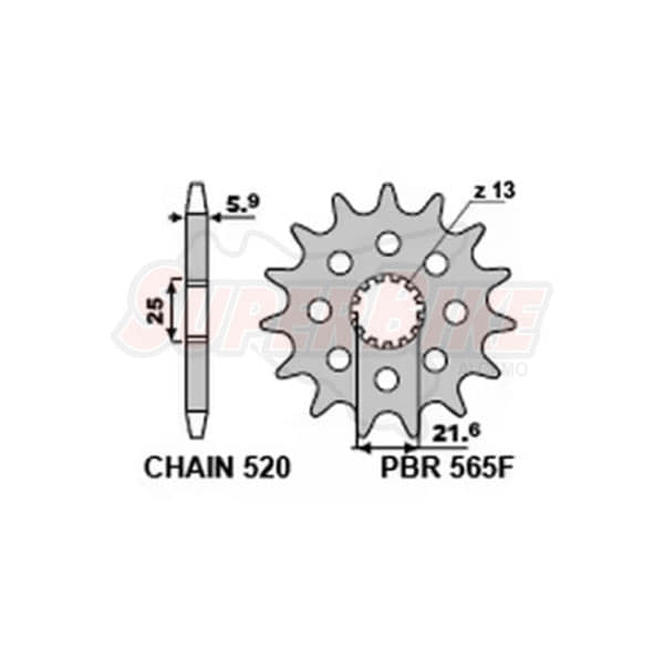 PIGNONI Z14 18NC KX/WR/YZ-F+ FORI C.520 - Clicca l'immagine per chiudere