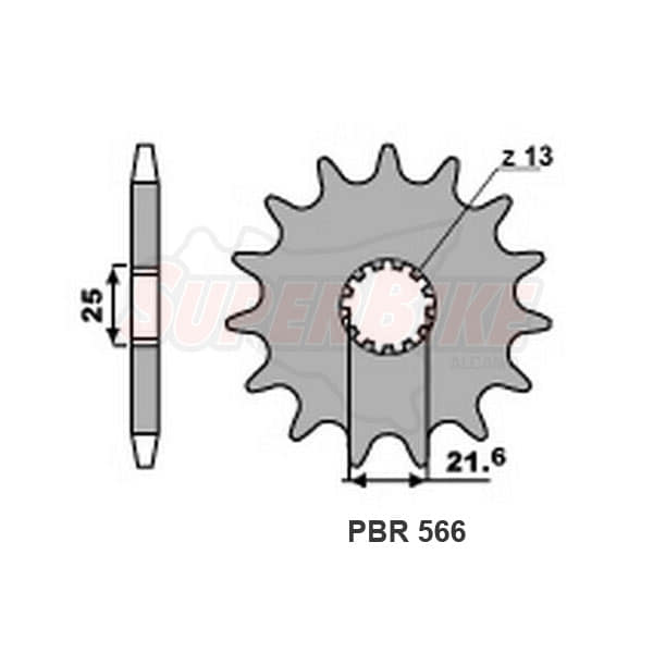 PIGNONE Z13 18NC C.530 - Clicca l'immagine per chiudere