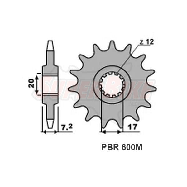 PIGNONE Z12 18NC RS50 C.520 - Clicca l'immagine per chiudere