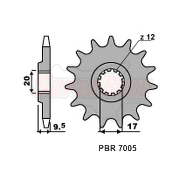 PIGNONE 14 DENTI P. 420 - KTM SX 2009/20