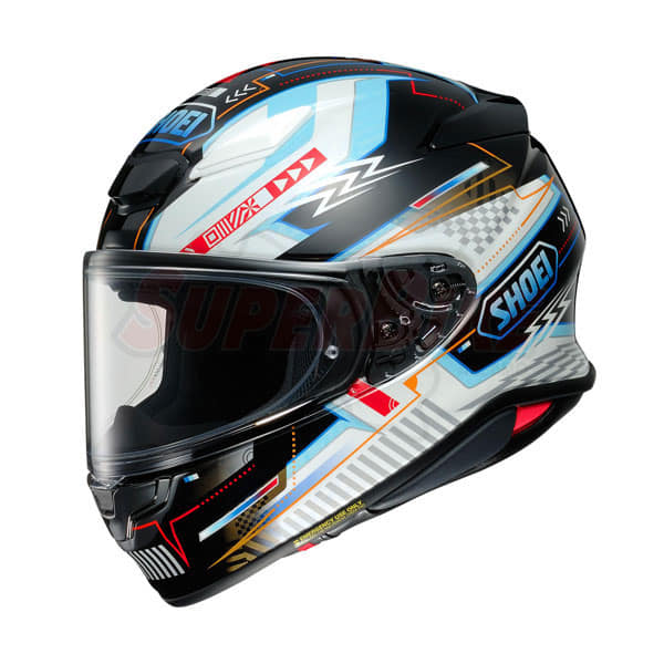 CASCO NXR2 ARCANE NERO BIANCO AZZURRO - Clicca l'immagine per chiudere