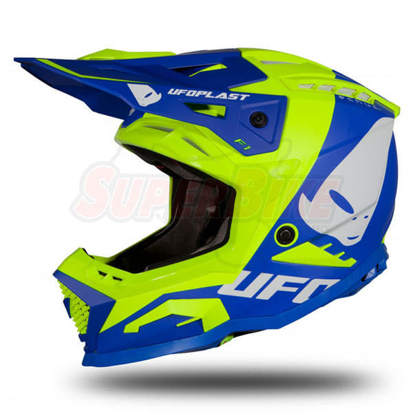 CASCO UFO OFF ROAD ECHUS BLU GIALLO FLUO