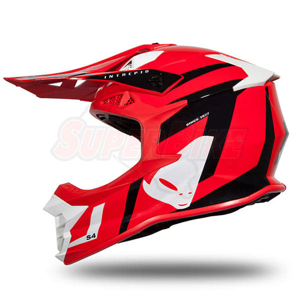 CASCO CROSS UFO INTREPID ROSSO