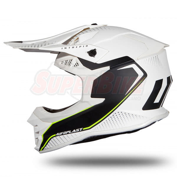 CASCO CROSS UFO INTREPID BIANCO OPACO