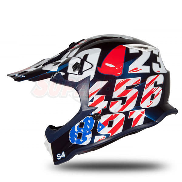 CASCO CROSS UFO BOY BLU AMERICA