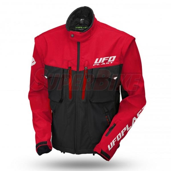 GIACCA ENDURO TAIGA CON PREDISPOSIZIONE NERO ROSSO (KB)